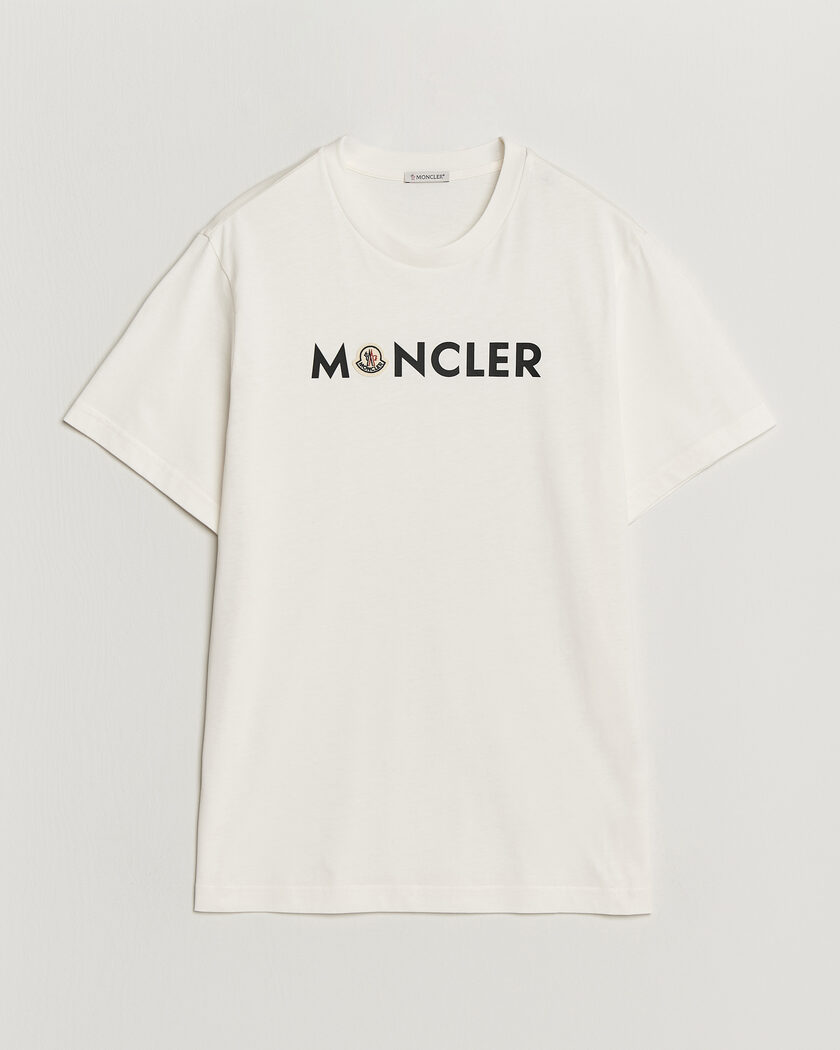 Moncler Camouflage Lettering T-Shirt White at CareOfCarl.com