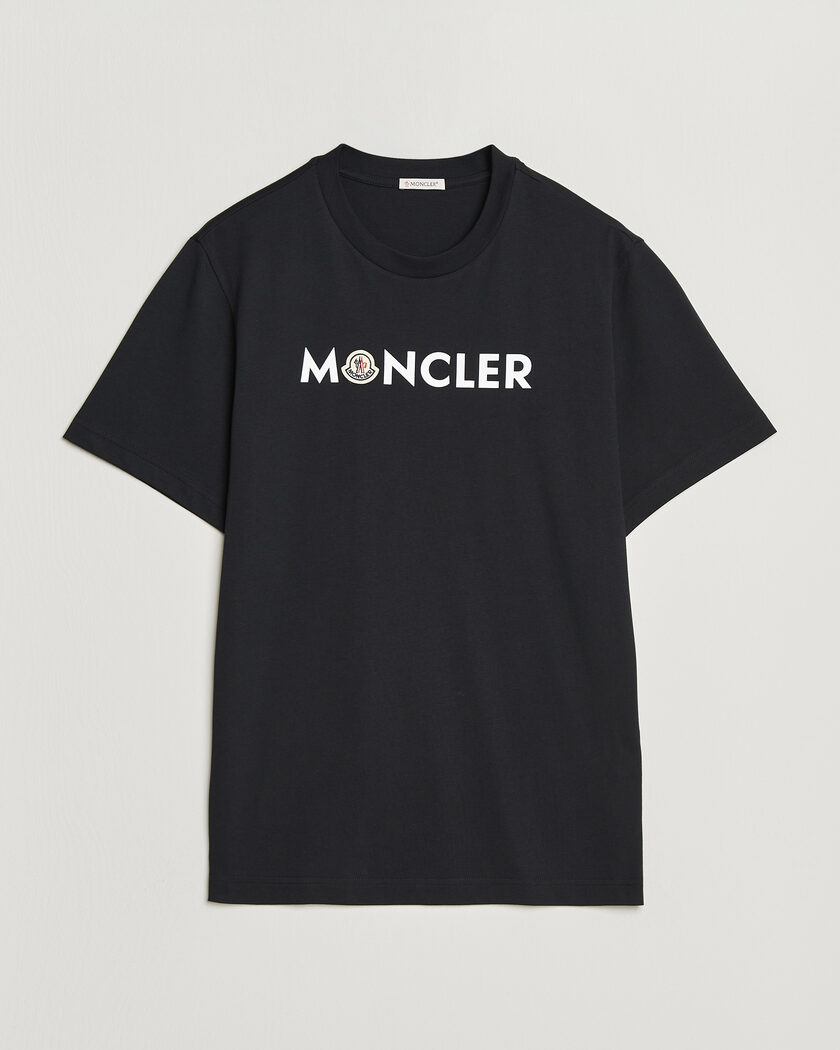 Moncler Logo Lettering T-Shirts Navy – Blue