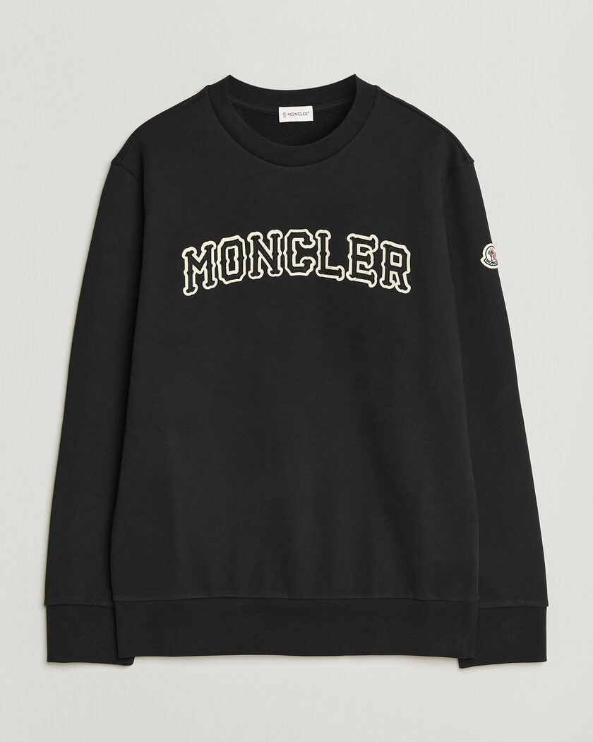 Moncler College Logo Sweatshirt Black – Black
