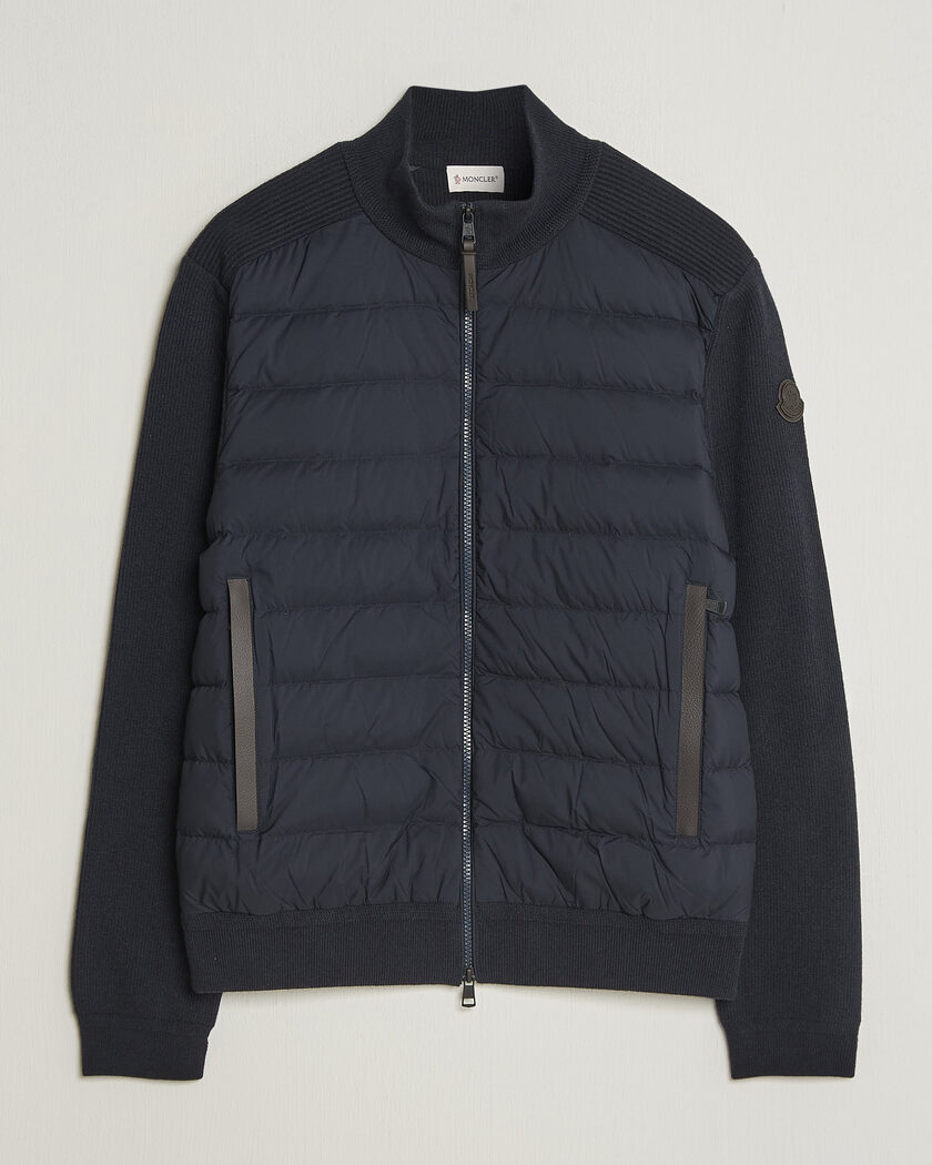 Moncler Wool/Cashmere Hybrid Jacket Navy – Blue