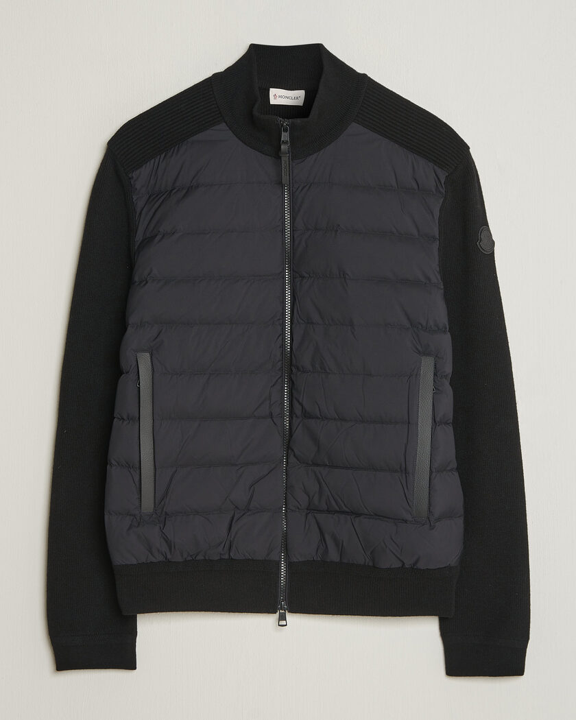 Moncler Wool/Cashmere Hybrid Jacket Black – Black