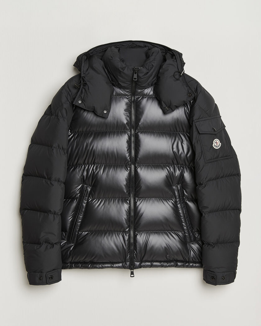Moncler Maya Bi-Material Jacket Black – Black