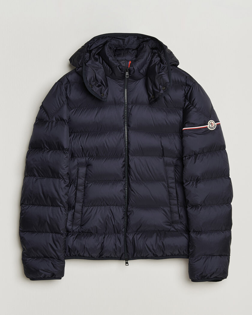 Stone Island Cotton/Nylon Padded Down Jacket Navy Blue at