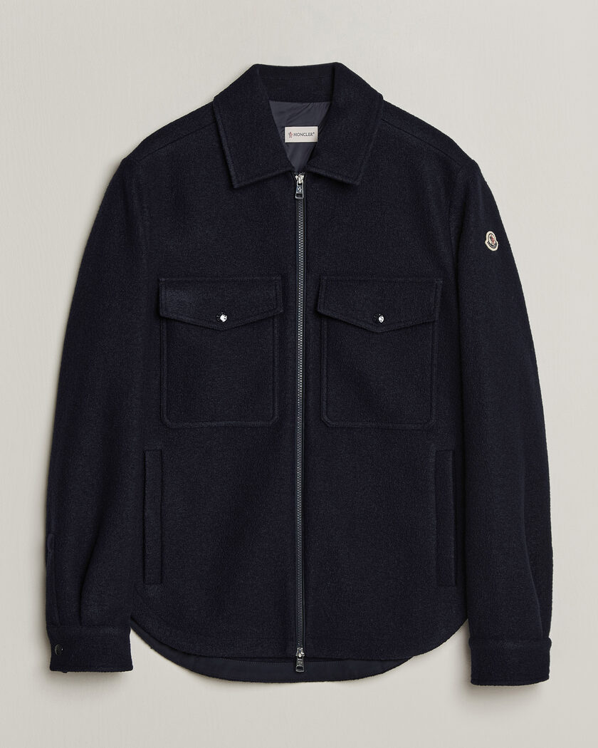 Moncler Zip Overshirt Navy – Blue