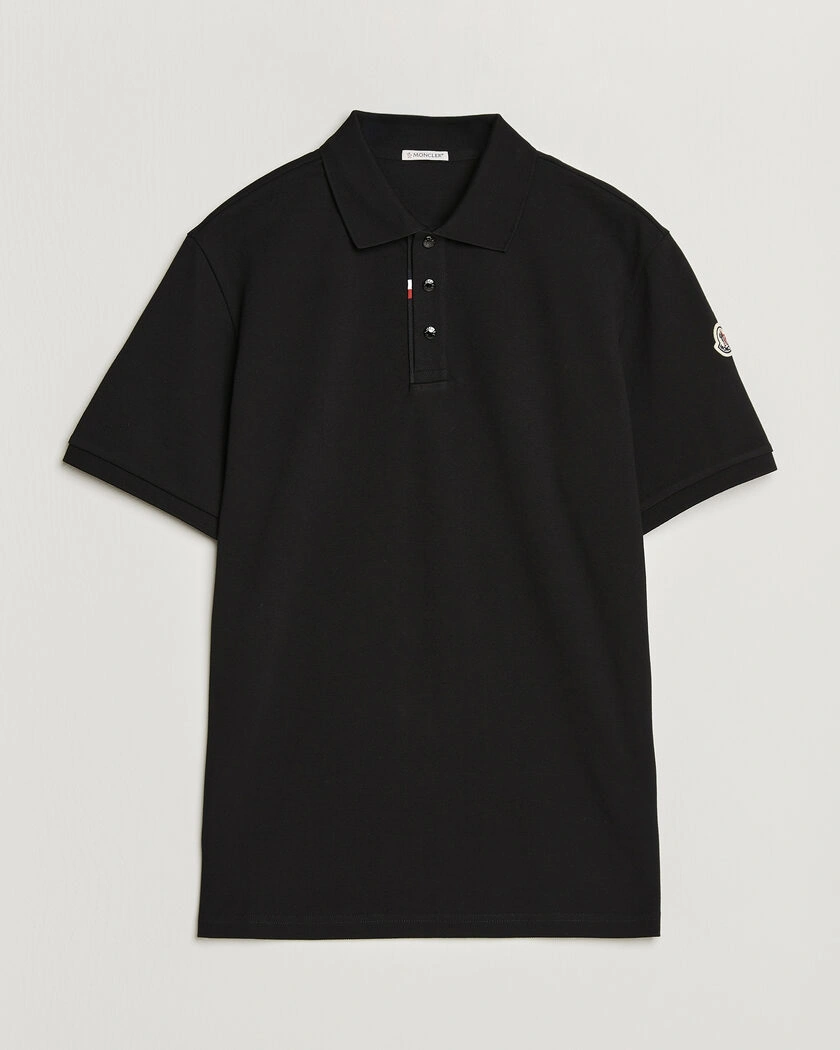 Moncler Short Sleeve Polo Black – Black