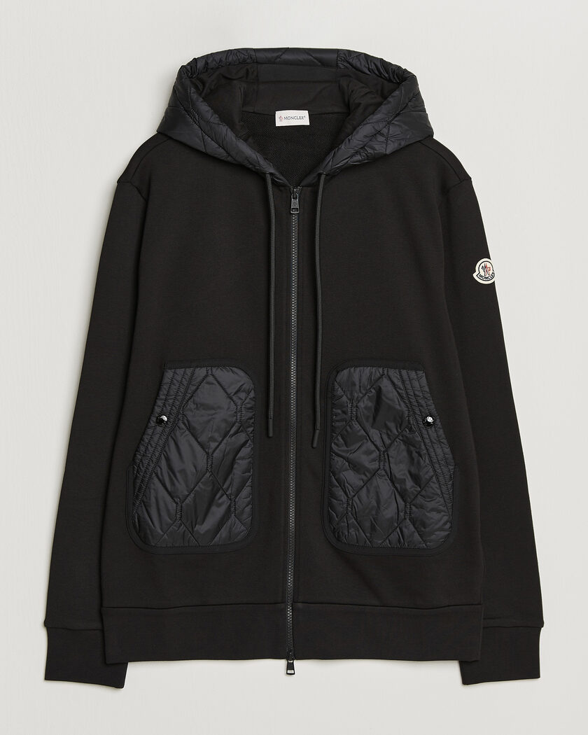 Moncler Full Zip Hoodie Black – Black