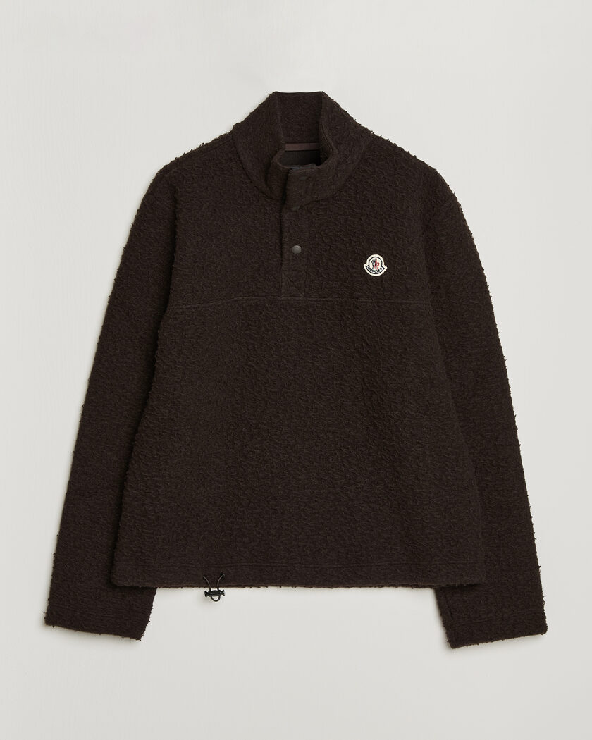 Stone Island Ghost Piece Wool Fleece Sweater Navy Blue at