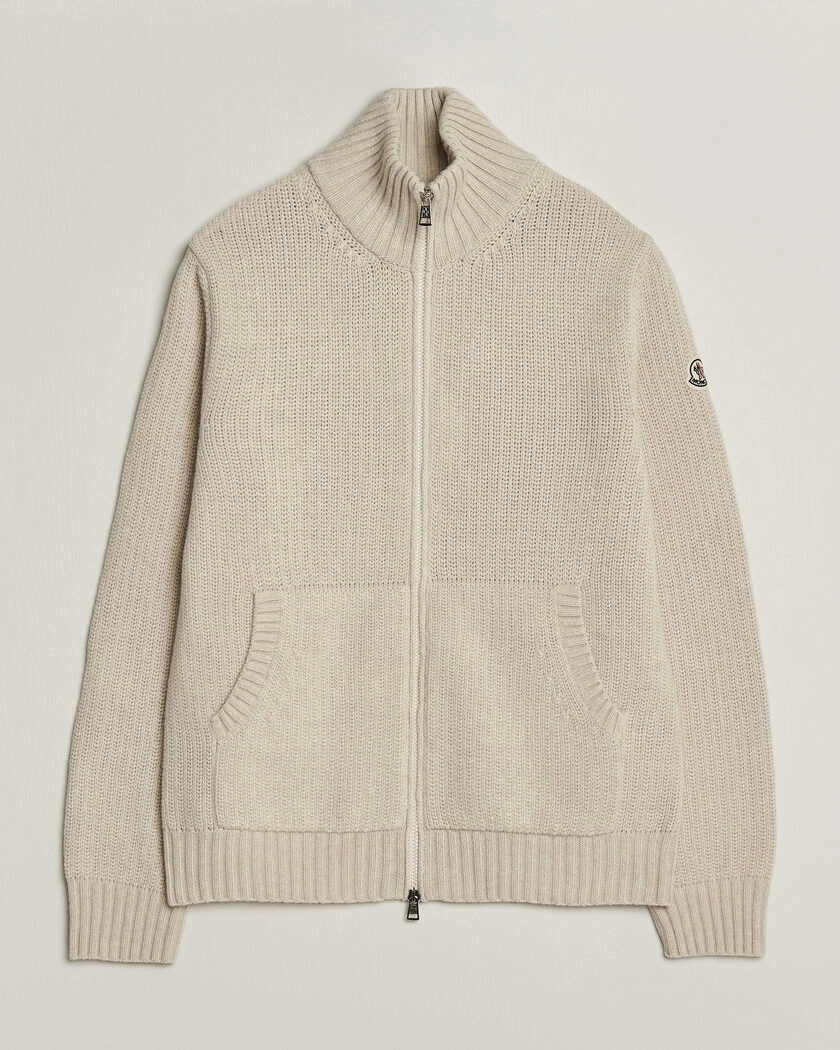 Moncler Full Zip Cardigan Light Beige – Beige