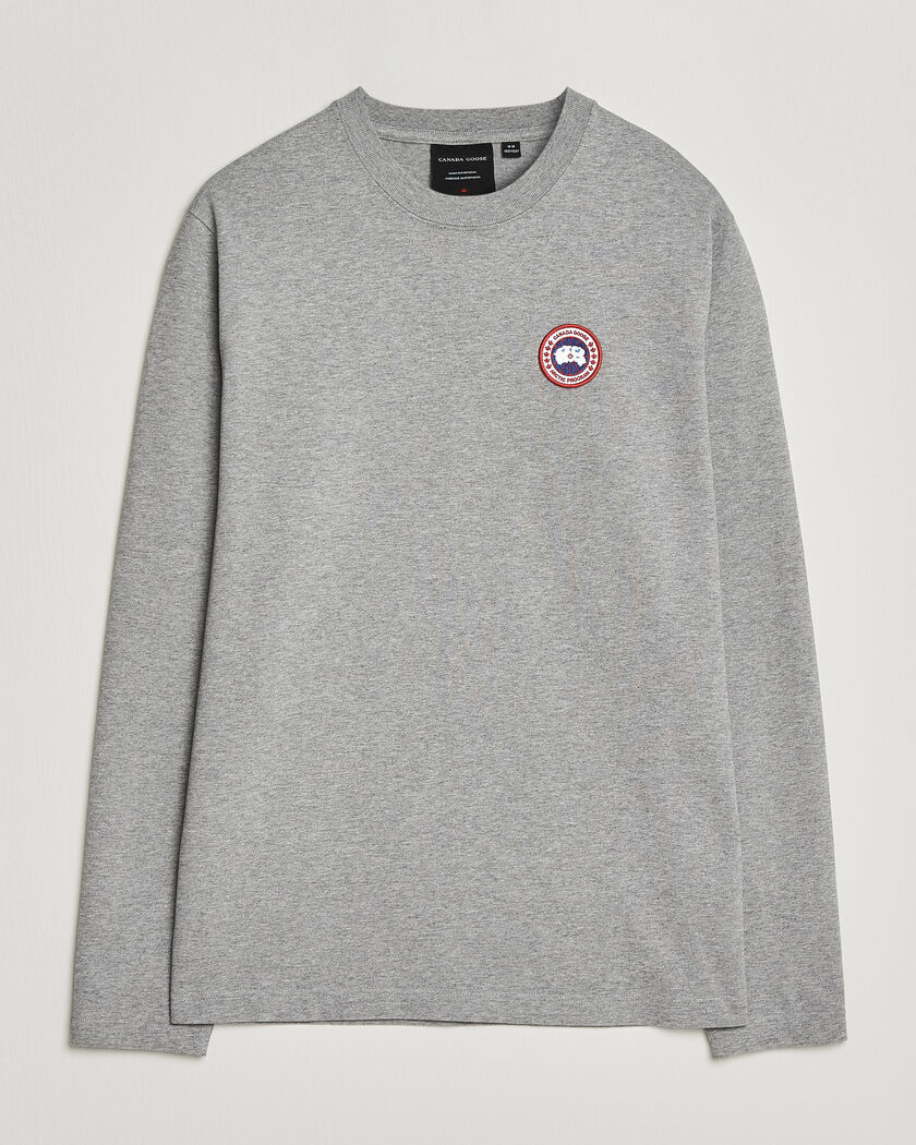 Canada Goose Vantage Long Sleeve T-Shirt Stone Heather – Grey