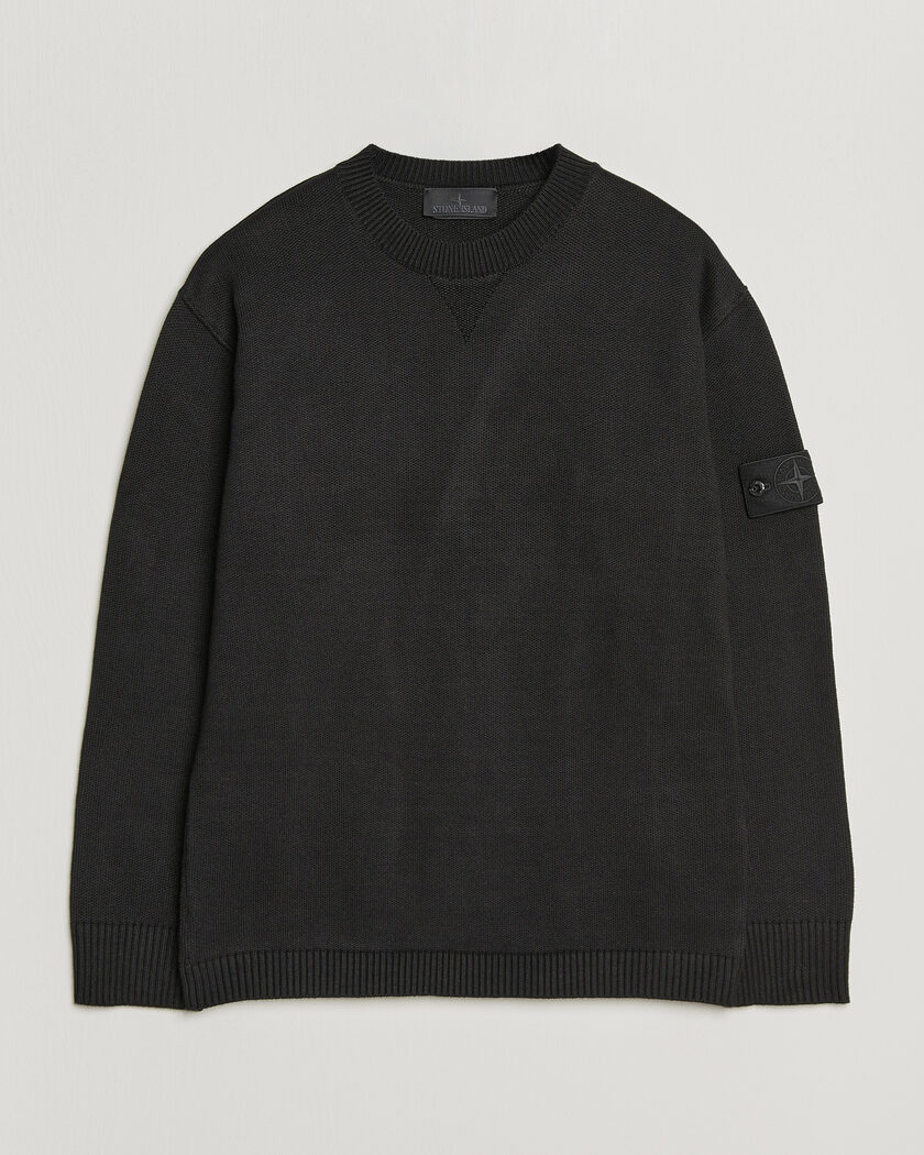 Stone Island Ghost Plush Stitch Winter Cotton Sweat Black – Black