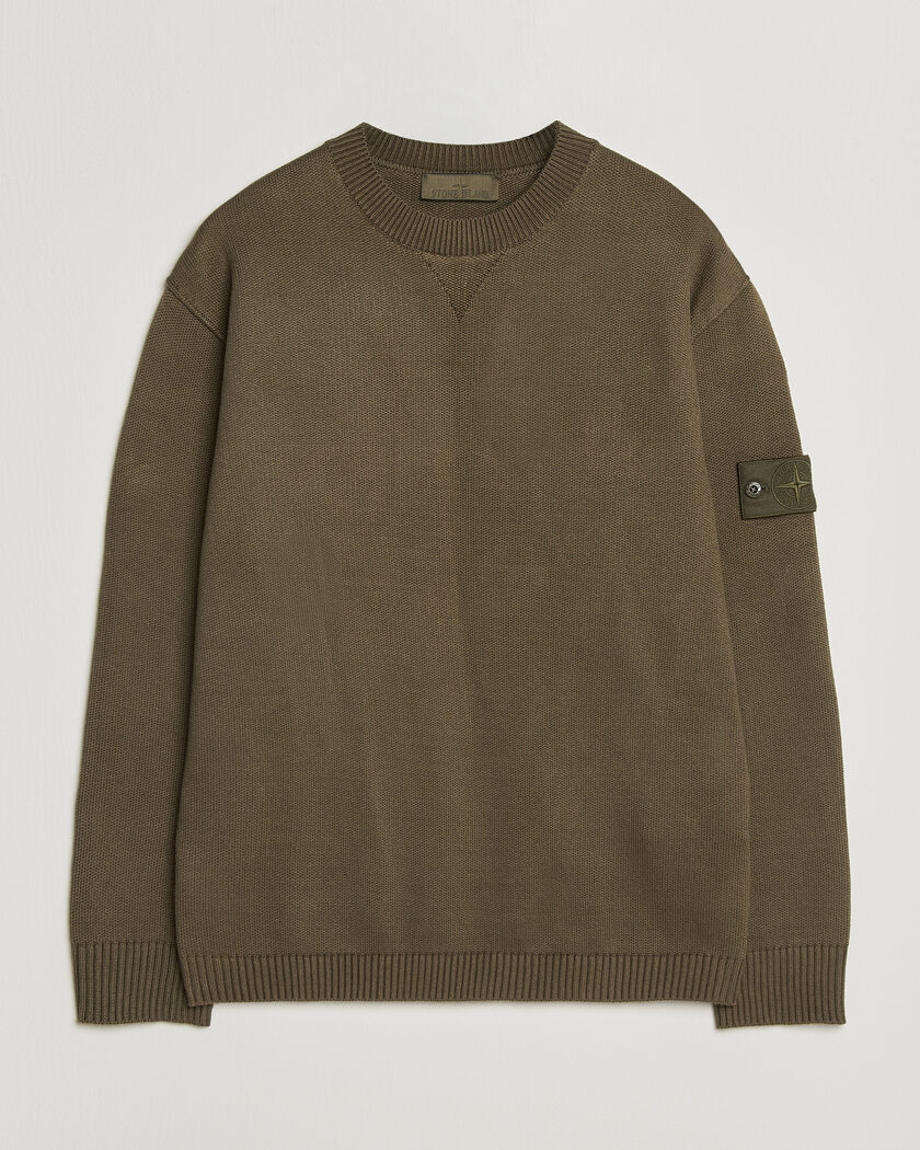 Stone Island Ghost Plush Stitch Winter Cotton Sweat Miltary Green – Green