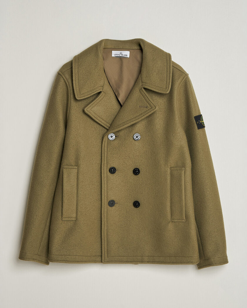 Gloverall Churchill Long Reefer Peacoat Navy Royal at CareOfCarl.com