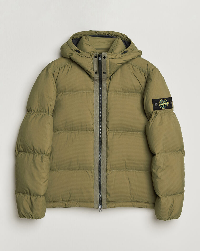 Stone Island Matt Ripstop Cordura Down Jacket Green – Green