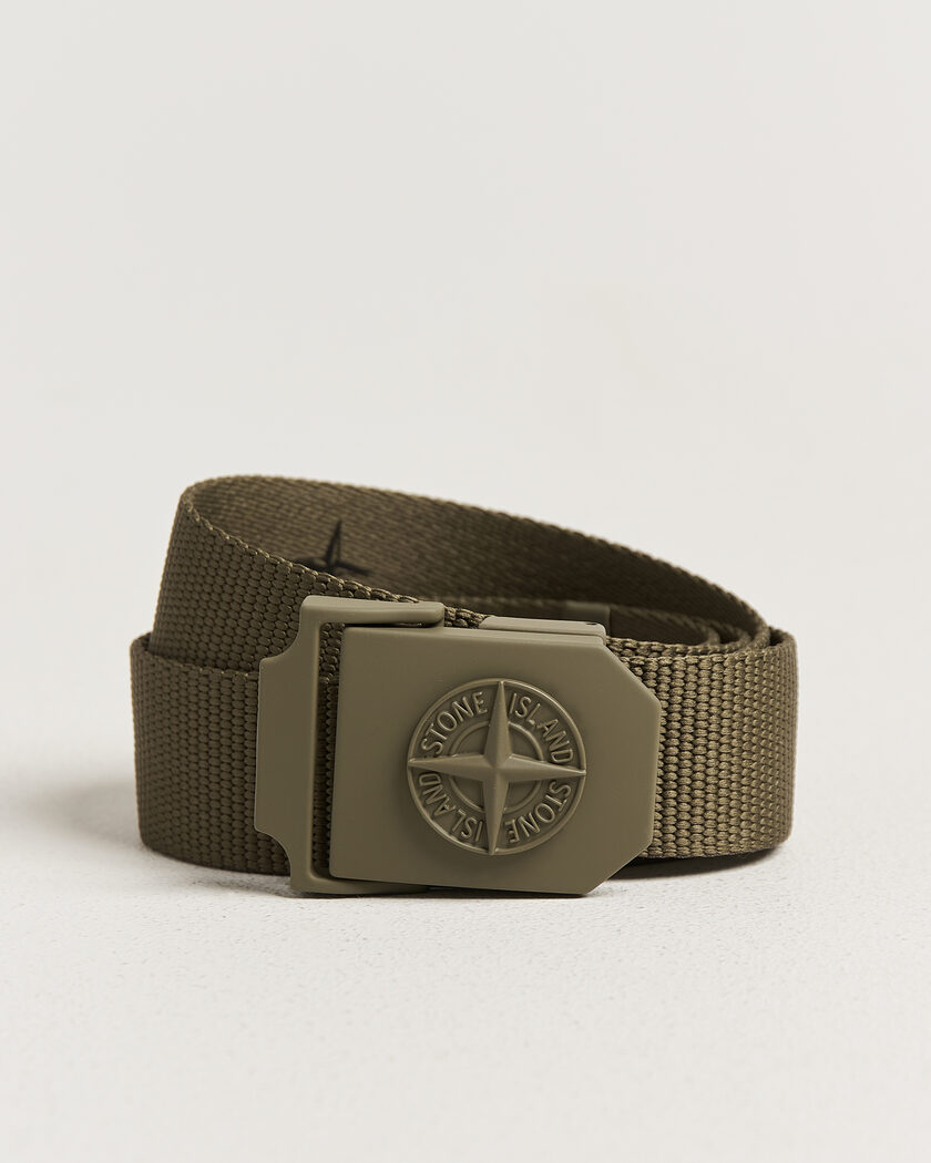 Stone Island Textile Belt Military Green – Green