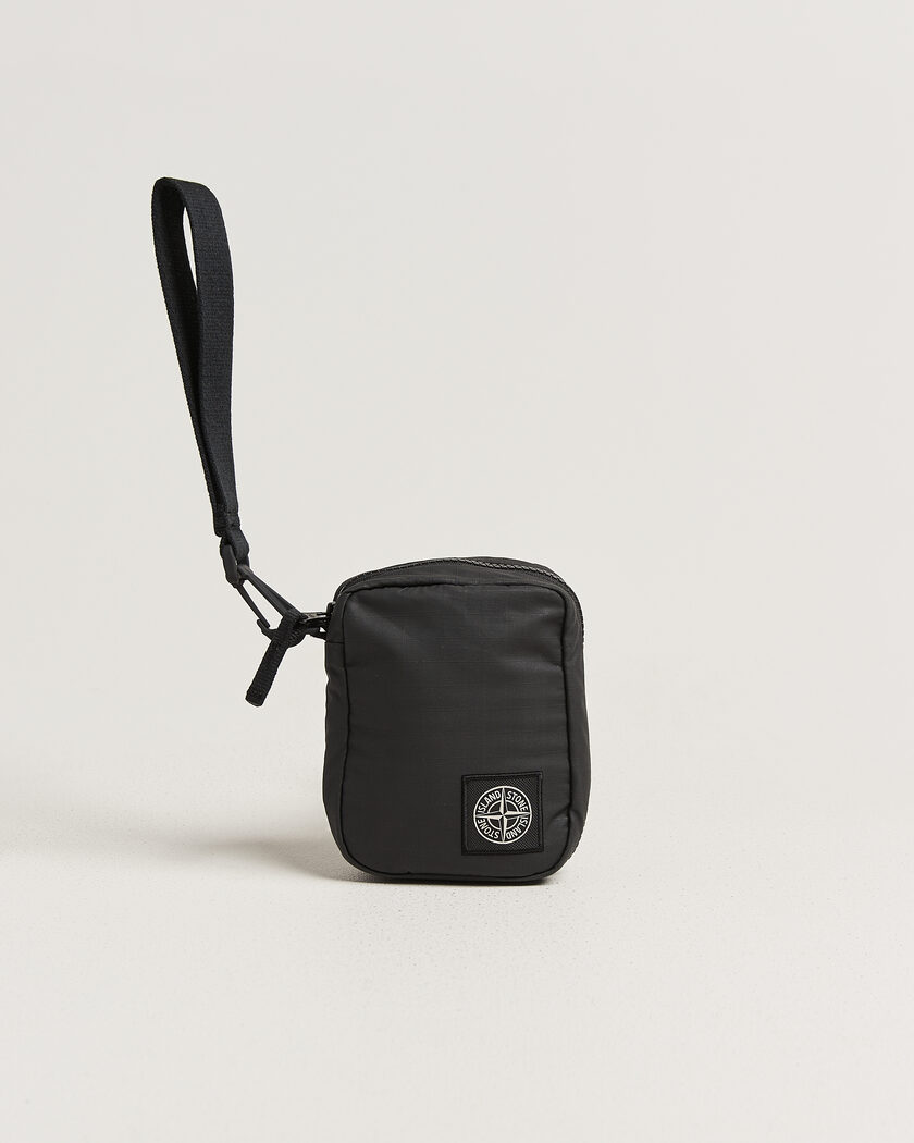 Stone Island Coated Cotton Ripstop Wallet Black – Black