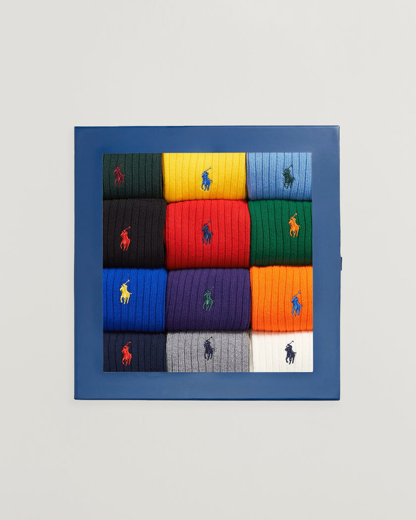 Polo Ralph Lauren Polo Ralph Lauren12-Pack Ribbed Cotton Sock Gift BoxMulti – Multi-colour
