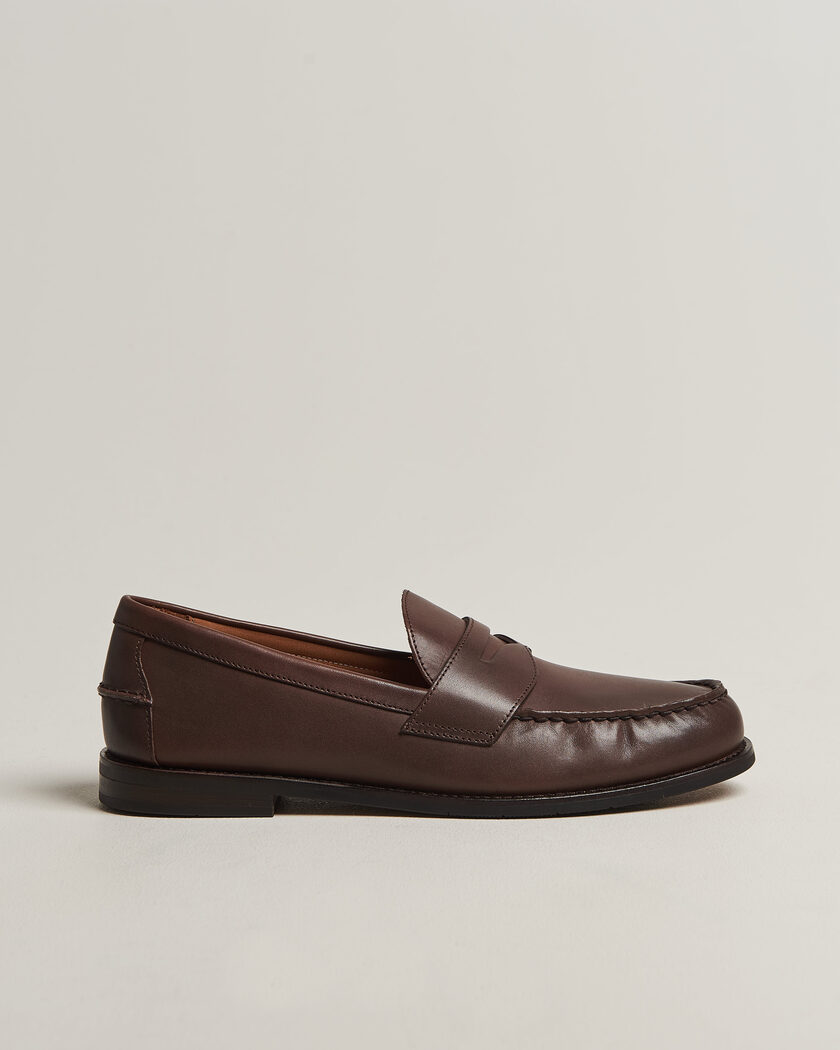 Polo Ralph Lauren Alston Penny Leather Loafers Dark Brown – Brown