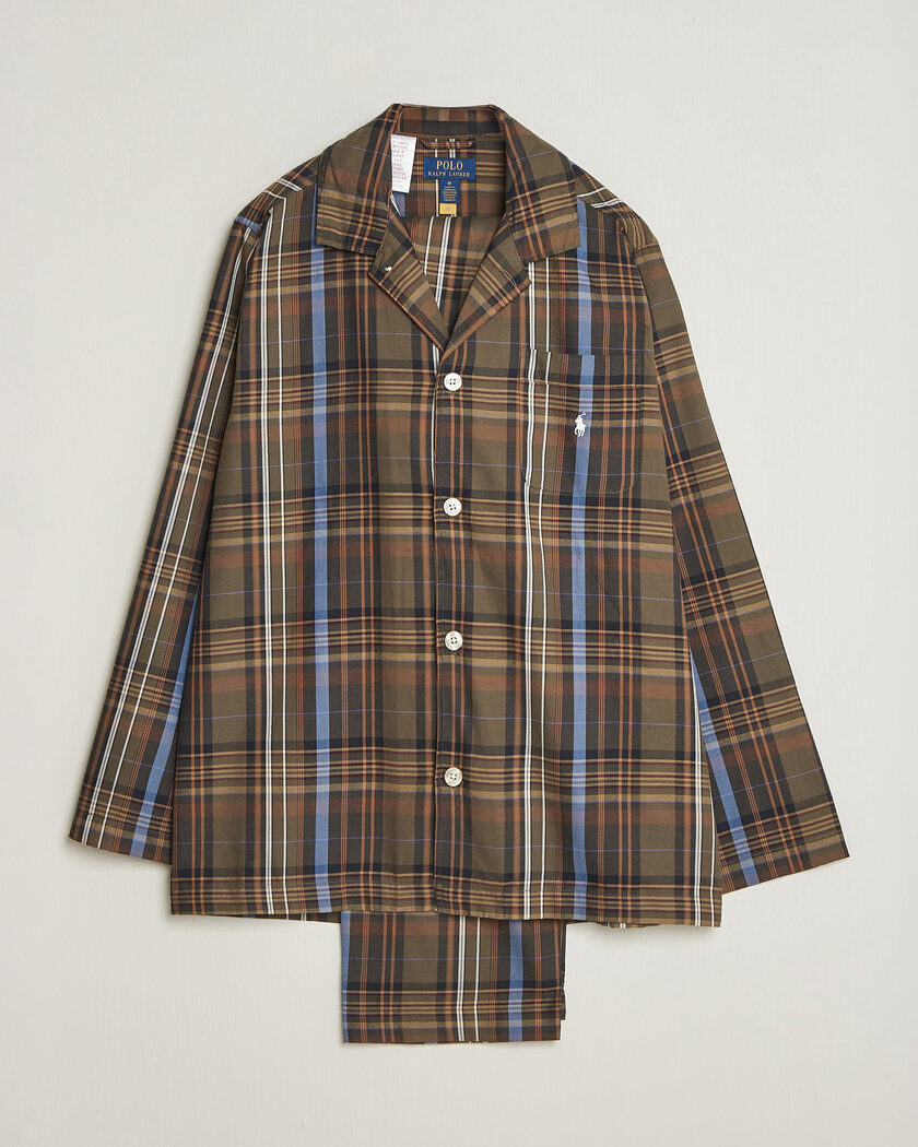 Polo Ralph Lauren Pyjamas Set Olive Brown Multi – Multi-colour