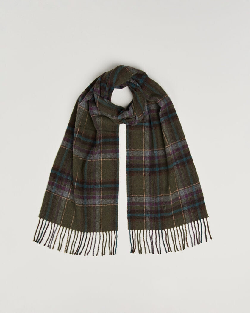 Polo Ralph Lauren Classic Wool Scarf Olive – Multi-colour