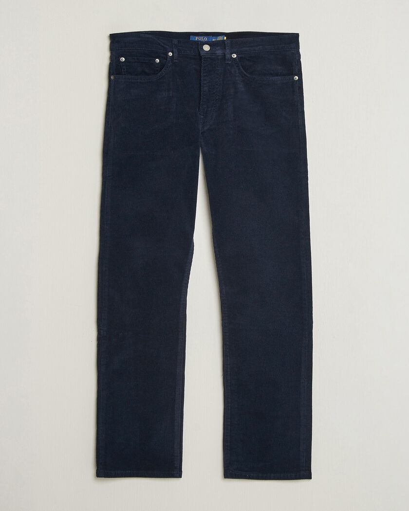 Polo Ralph Lauren Stretch Corduroy Straight Fit Pants Aviator Navy – Blue