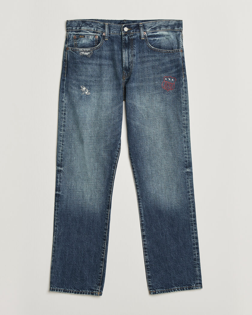 Polo Ralph Lauren Straight Fit Rigid Denim Jeans Rhinebeck – Blue