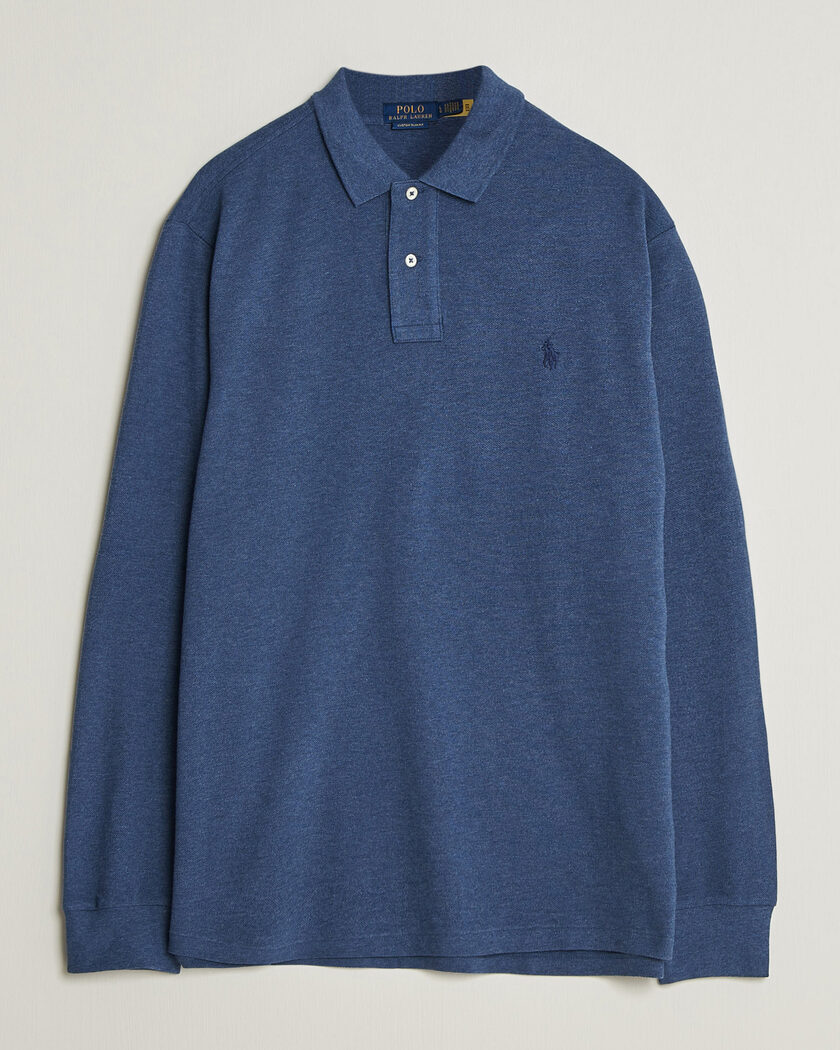 Ralph Lauren Purple Label Mercerized Cotton Long Sleeve Polo