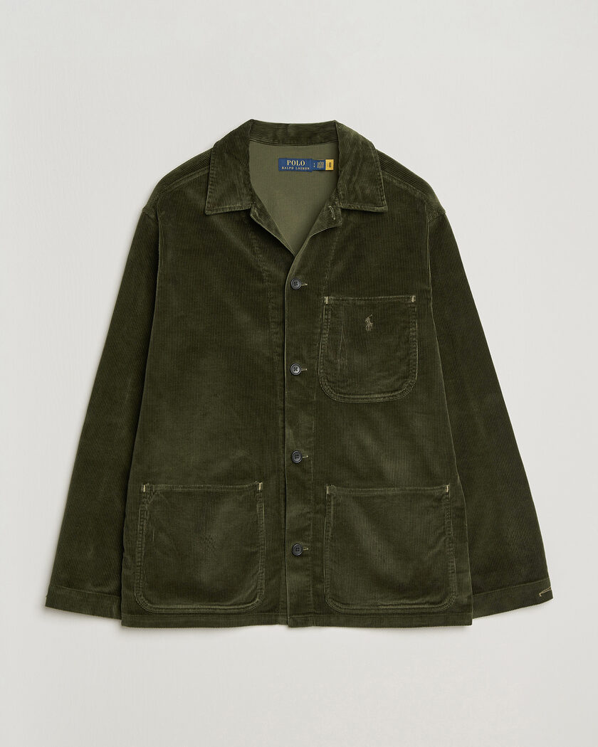 Polo Ralph Lauren Corduroy Overshirt Company Olive – Green