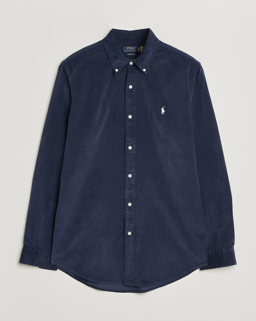 Polo Ralph Lauren Custom Fit BD Corduroy Shirt Newport Navy – Blue