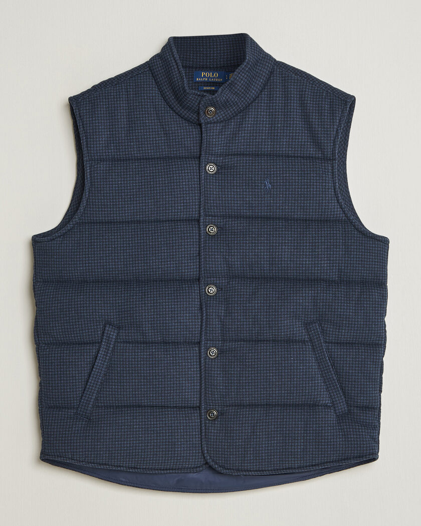 Polo Ralph Lauren Double Knitted Jaquard Vest Navy – Blue