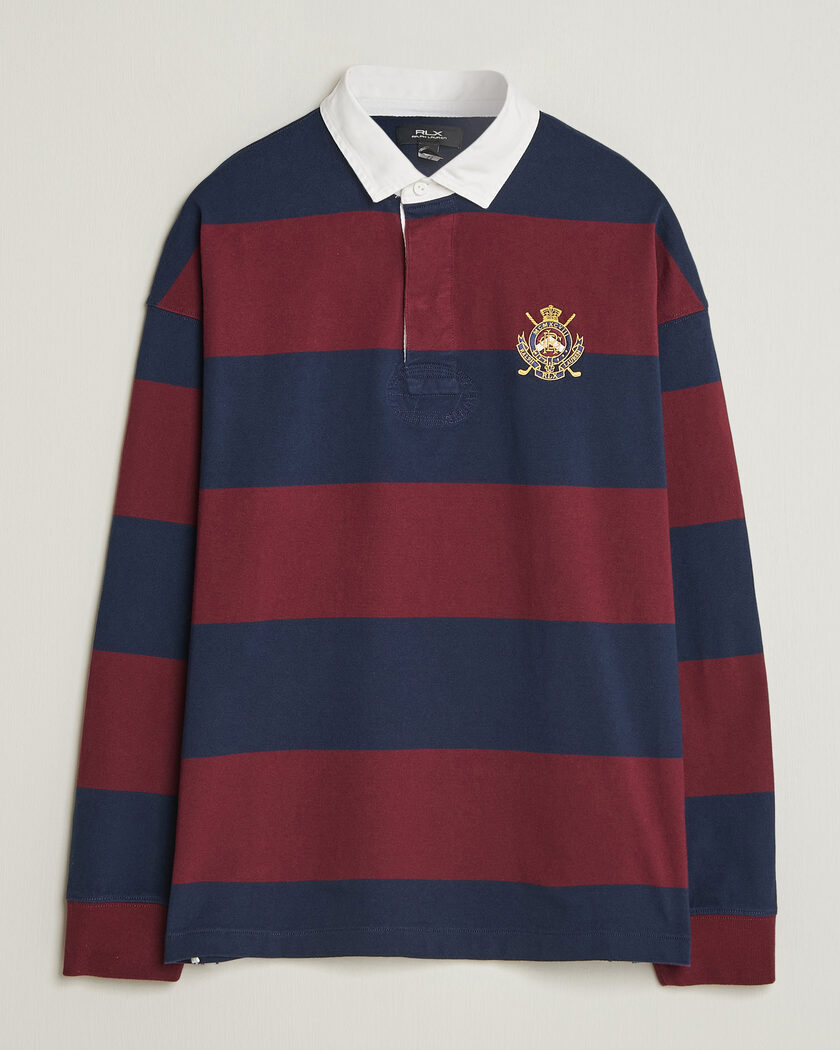 RLX Ralph Lauren Polo Ralph Lauren Rugby Long Sleeve Jersey Polo Classic Wine/Navy – Multi-colour