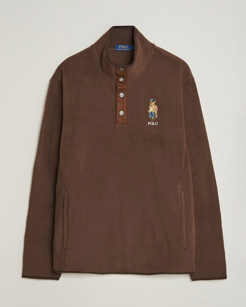 Polo Ralph Lauren Bonded Sherpa Full Zip Sweater Cream/Newport