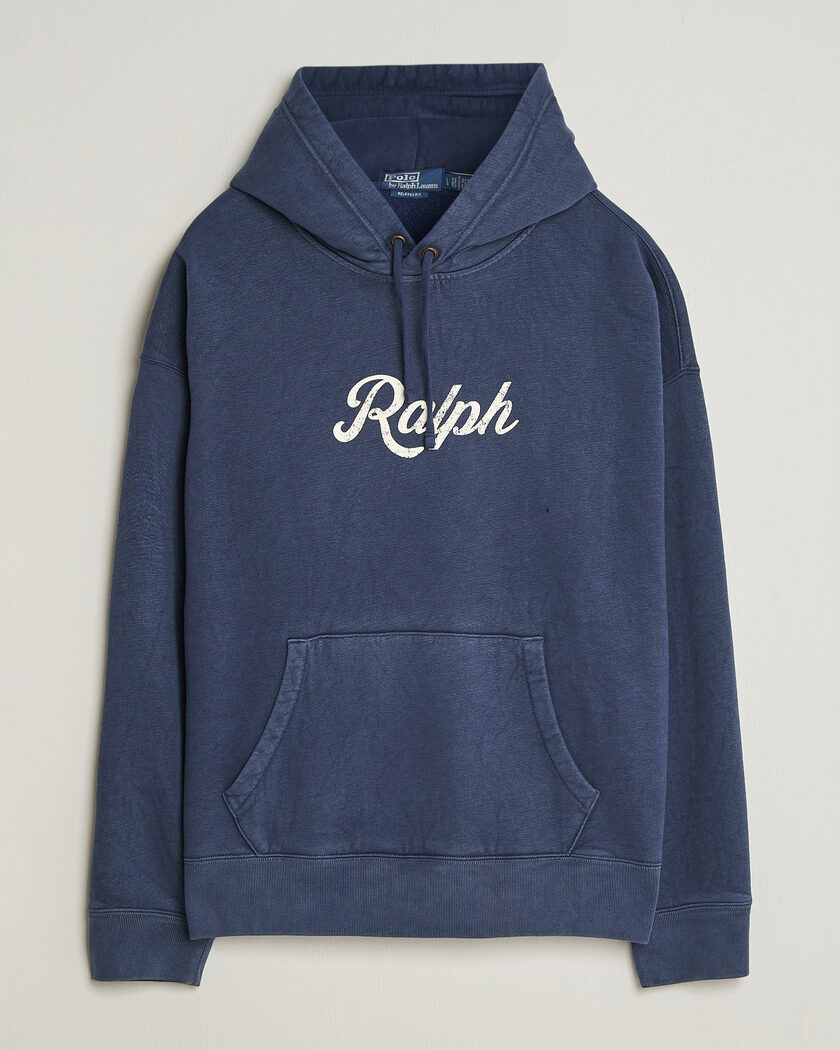 Polo Ralph Lauren RL Fleece Hoodie Polo Black at CareOfCarl.com