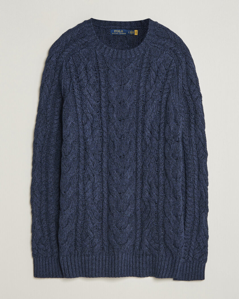 Polo Ralph Lauren Cotton Marl Pullover Navy Combo – Blue