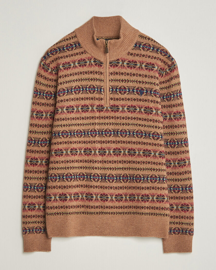 Polo Ralph Lauren Fair Isle Wool Half-Zip Multi Combo – Multi-colour