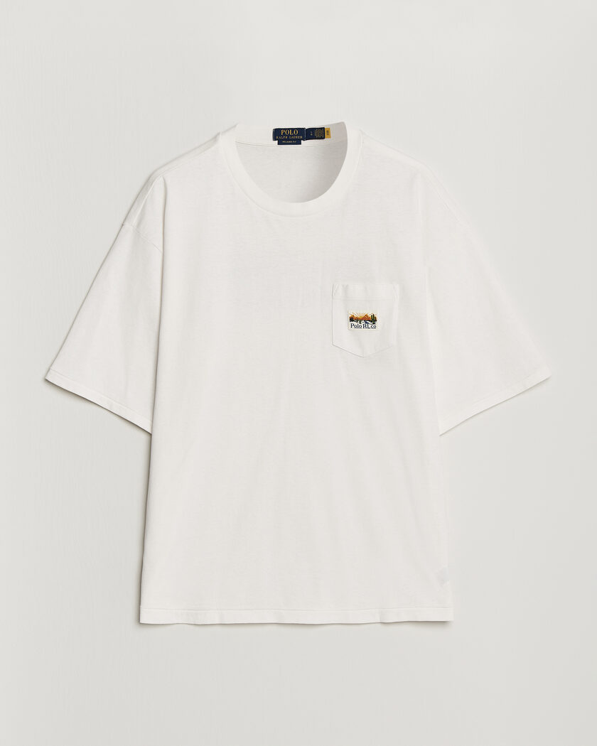 Polo Ralph Lauren Backprint Pocket Tee Newport Bear/White at