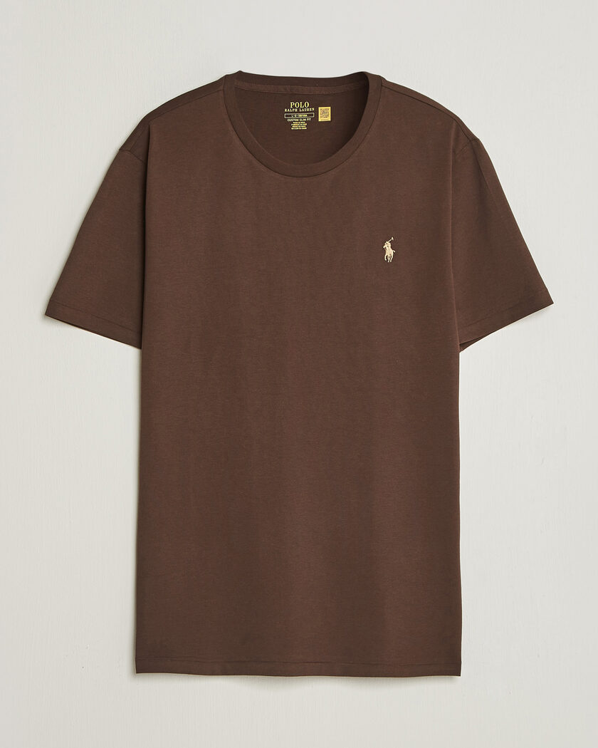 Sunspel Single Jersey Supima Cotton T-Shirt Dark Cedar at