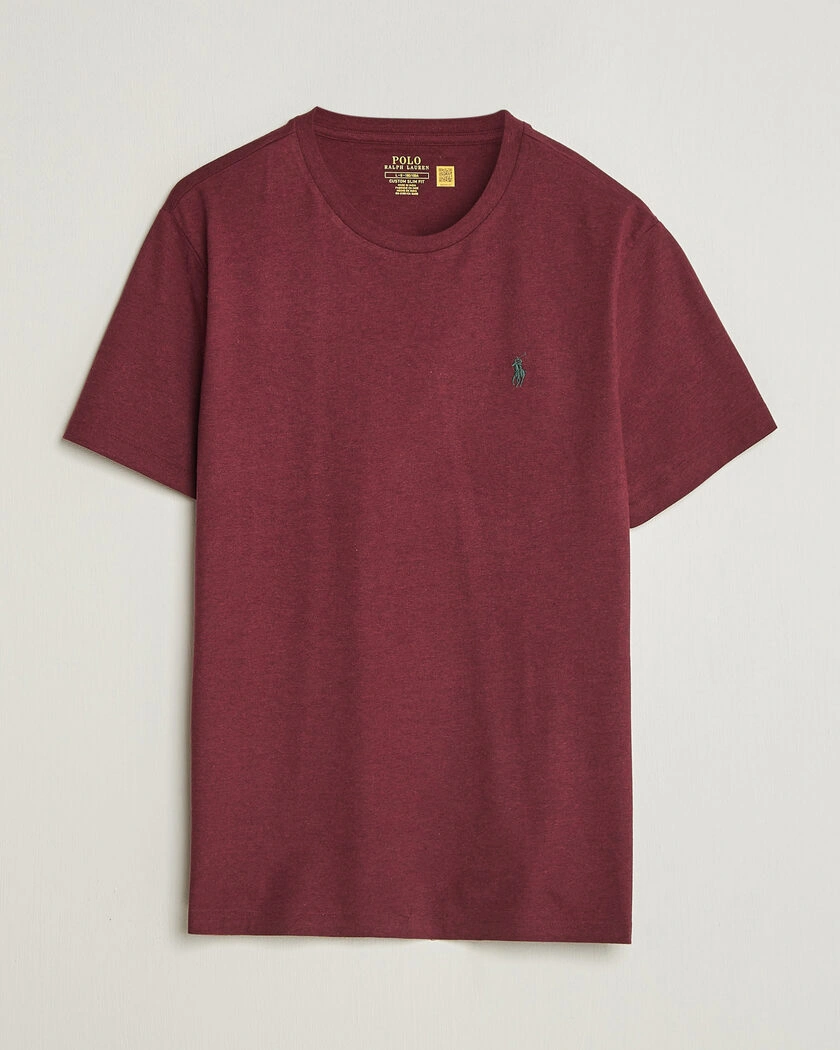Polo Ralph Lauren Custom Slim Fit T-shirt Spring Wine Heather – Red