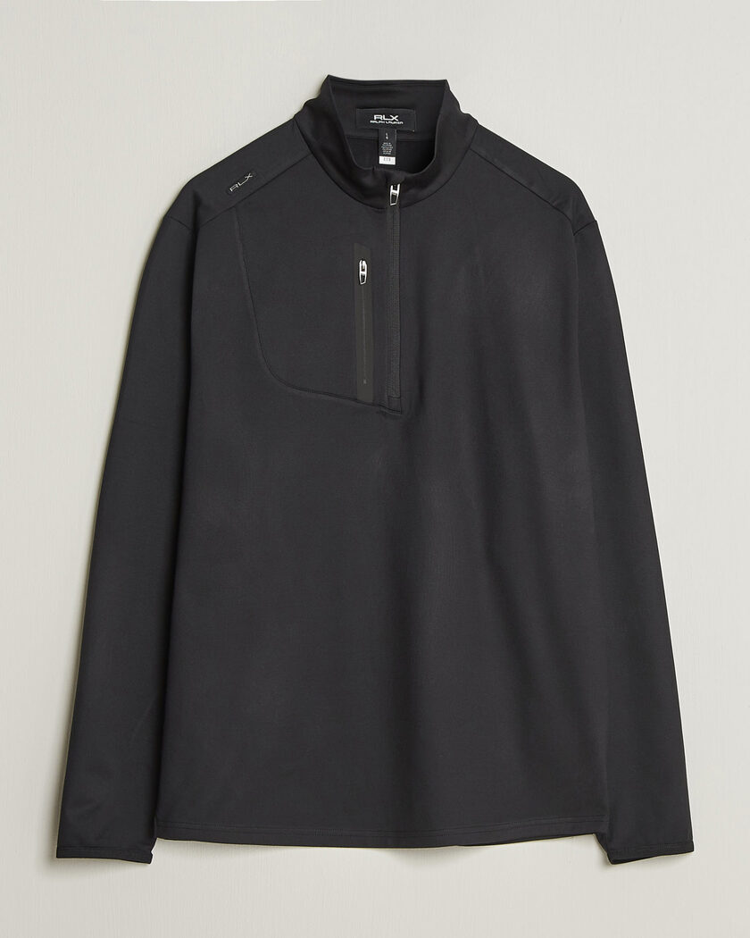 Polo Ralph Lauren Luxury Jersey Half Zip Polo Black – Black