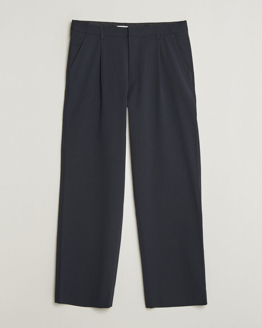 Samsøe Samsøe Valentin Pleated Trousers Salute Navy – Blue