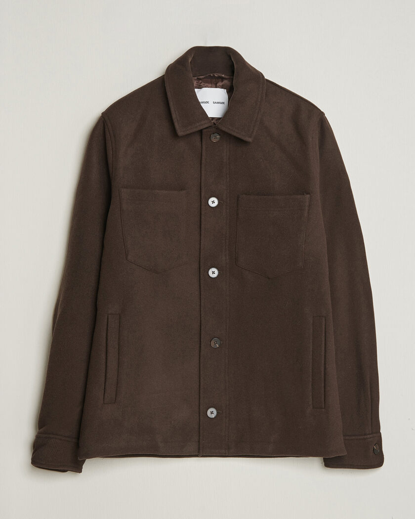 NN07 Isak Full Zip Shirt Jacket Capers Green at CareOfCarl.com