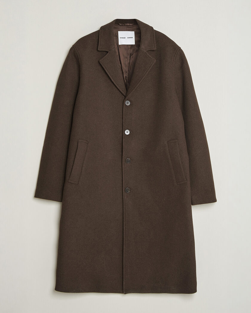 Samsøe Samsøe Falco Wool Coat Delicioso – Brown