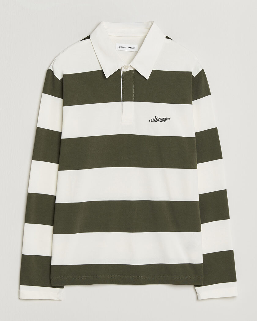Samsøe Samsøe Kevin Barstriped Rugger Forest Night/White – Multi-colour