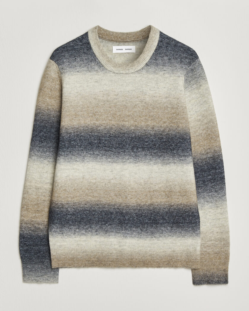 Samsøe Samsøe Aiden Wool/Alpaca Knitted Striped Sweater Multi – Multi-colour