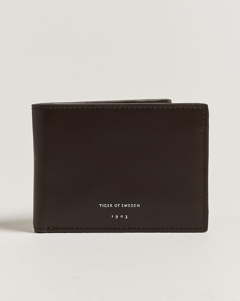Tiger of Sweden Wivalius Leather Wallet Dark Brown – Brown