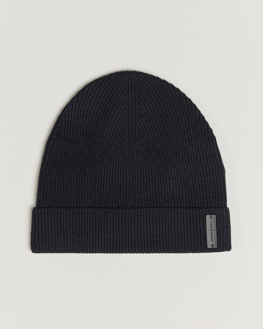 Tiger of Sweden Caldu Wool Beanie Black – Black