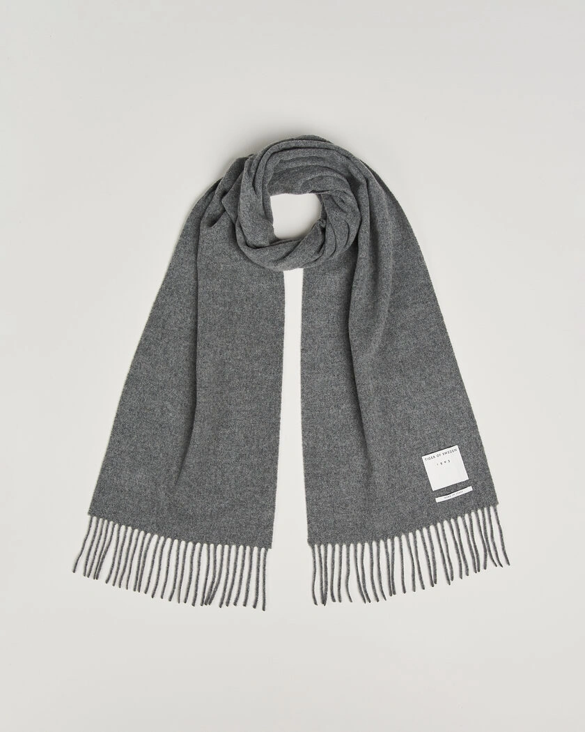 Tiger of Sweden Sylan Wool Scarf Charcoal – Grey