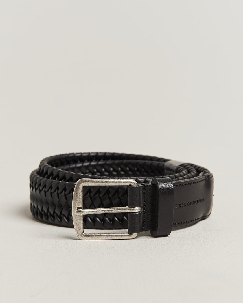 Tiger of Sweden Braidant Braided Belt Black – Black