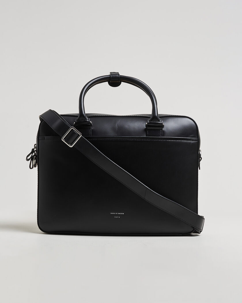 Loake 1880Westminster Grain Leather BriefcaseBlack at CareOfCarl.com