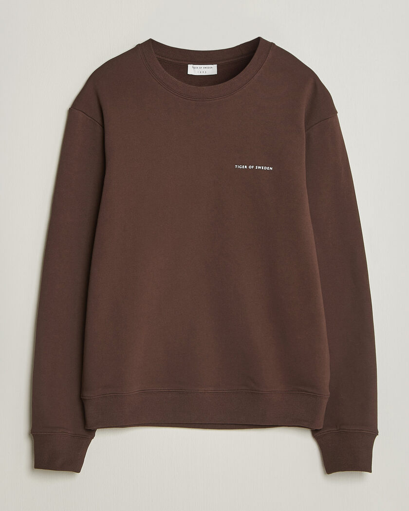 Tiger of Sweden Emerson Crew Neck Sweatshirt Dark Mahogany – Brown