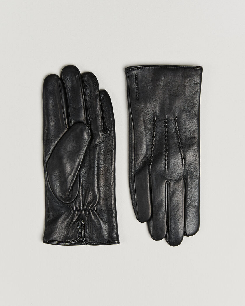 Tiger of Sweden Garvin Leather Gloves Black – Black